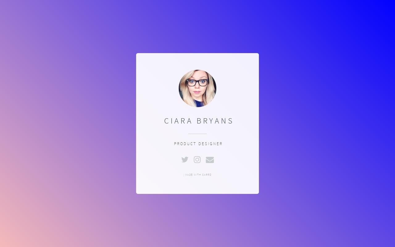 Carrd profile picture for @ciara